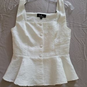 Lulu's xs white dress top
